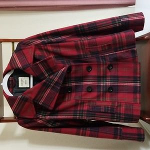 Multicolored Short Ling Sleeve Plaid Jacket